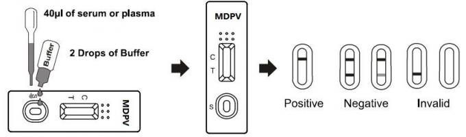 Ein Vollblut des Schrittes MDPV/Serum/Plasma schnelle Test-Ausrüstungen/Ölmessstab qualitativ und einleitend
