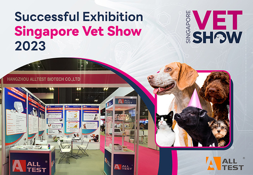 Neueste Unternehmensnachrichten über AllTest beeindruckt auf der Singapore Vet Show