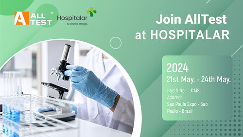 Neueste Unternehmensnachrichten über Schließen Sie sich AllTest bei Hospitalar 2024 an