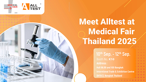 Jüngste Firmenblogs über Treffen Sie Alltest auf der Medizinischen Messe Thailand 2025