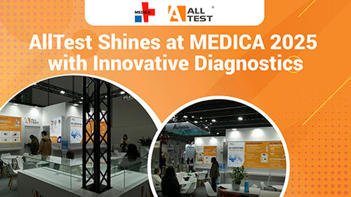 Neueste Unternehmensnachrichten über AllTest glänzt auf der MEDICA 2025 mit innovativer Diagnostik