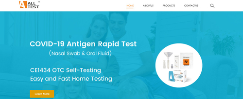 Latest company news about Spezielle Seite ALLTEST COVID-19 sein jetzt online!