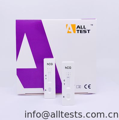 Ein guter Preis. Eine Schritt-Schwangerschaft der Schritt-bequeme Test-Kassetten-99,8% HCG eins mit hoher Empfindlichkeit Online