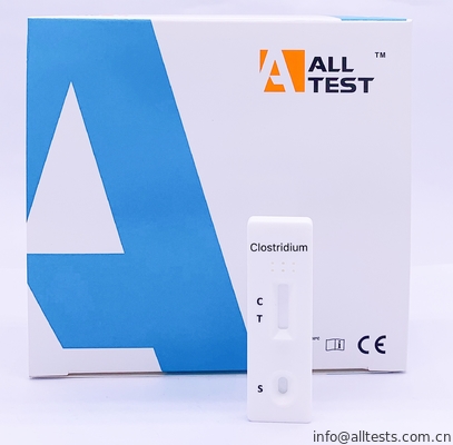 Good price CER bestätigte difficile GDH schnelle Test-Kassette des seitlichen Fluss Immunochromatographic-Proben-Clostridium- Online