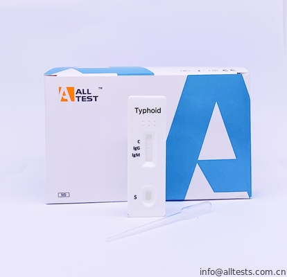 Good price Schnelle Test-Ausrüstungs-seitlicher Fluss Immunochromatographic prüft typhusartige schnelle Test-Kassette (Serum/Plasma) Online