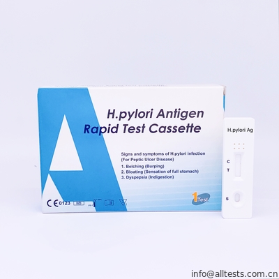 Good price H.Pylori-Antigen-schnelle Test-Kassetten-seitliche Fluss Immunochromatographic-Proben Online