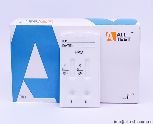 Good price Kombinierte schnelle Test-Kassette AccurateHAV IgG/IgM (Serum/Plasma) ein Schritt mit hoher Besonderheit Online