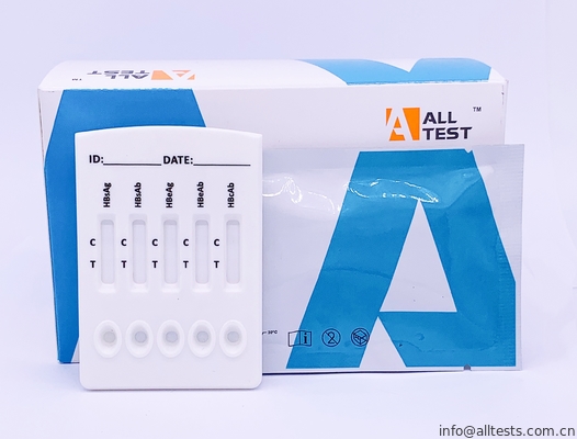 Good price Kombinierte schnelle Test-Kassette HBV (Serum/Plasma) mit HBsAg, HBsAb, HBeAg, HBeAb, HBcAb Online