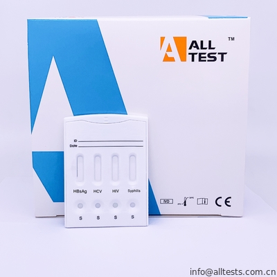 Good price Seitlicher Fluss Immunochromatographic prüft HBsAg-/HCV/HIV/syphilis-kombinierte schnelle Test-Kassette Online