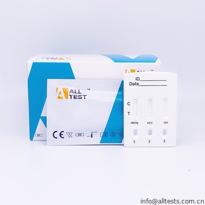Good price Kombinierte schnelle Test-Kassette HBsAg /HCV /HIV mit dem Exemplar des Serums/des Plasmas Online