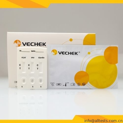 Good price FCoV + FPV + Giardia Lamblia-Antigen-kombiniertes schnelles Test-Rückstände-Exemplar Online