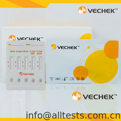 Ein guter Preis. Rotavirus+Cryptosporidia+Coronavirus+E. Coli K99 +E. Coli O157 Antigen Combo Rapid Test Cassette (Feces) Online
