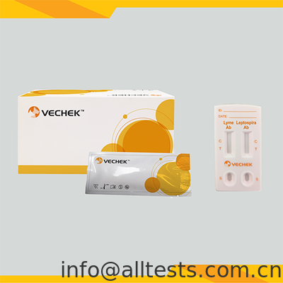 Ein guter Preis. Lyme-Antikörper+Leptospira-Antikörper-Kombinations-Schnelltestkassette für den veterinärmedizinischen Gebrauch mit 10 Minuten Lesezeit und hoher Genauigkeit für Vollblut/Serum/Plasma-Proben online