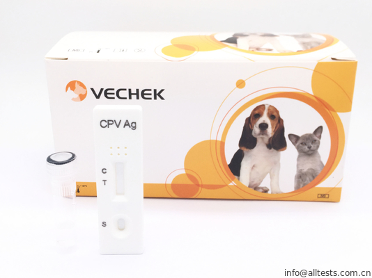Good price Hunde- Antigen-schnelle Test-Ausrüstungen Parvovirus (Cpv), weiße Farbschnelle Test-Kassette mit Prüfungs-Fenster Online
