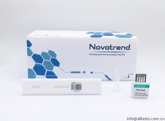 Good price Bedienungsfreundlicher schneller Diagnosetestausrüstungen Gebrauch der Grippe-A+B durch Novatrend-Fluoreszenz Immunoassay-Analysator im menschlichen Putzlappen Online