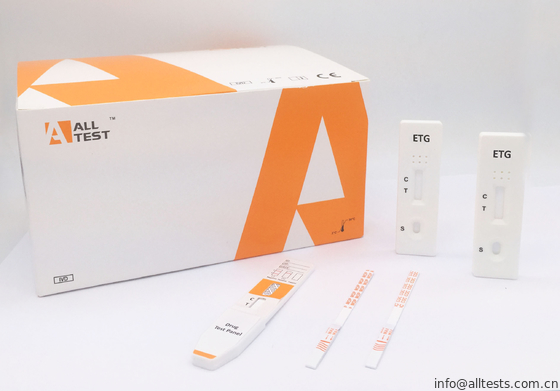 Good price Kassetten-/Ölmessstab-/Urin 500 ng/mL*1000 ng/mL Platten-Ethyl-Glucuronid (ETG) schnelle Drogenmissbrauch-Test-Ausrüstung für die Diagnose Online